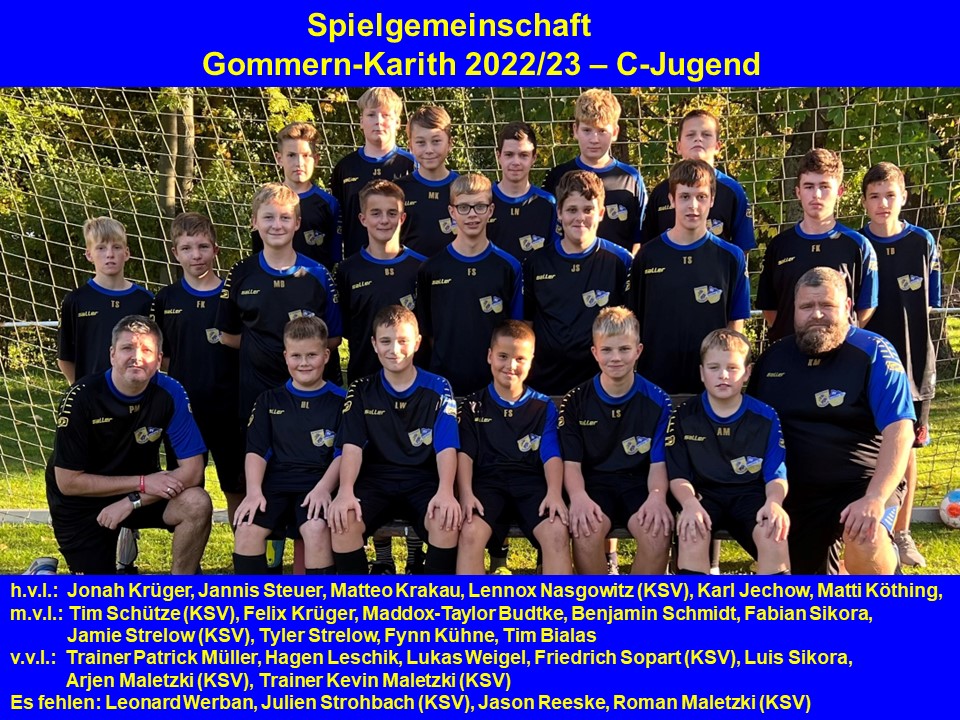 2022 23 SG Gommern Karith C Jugend